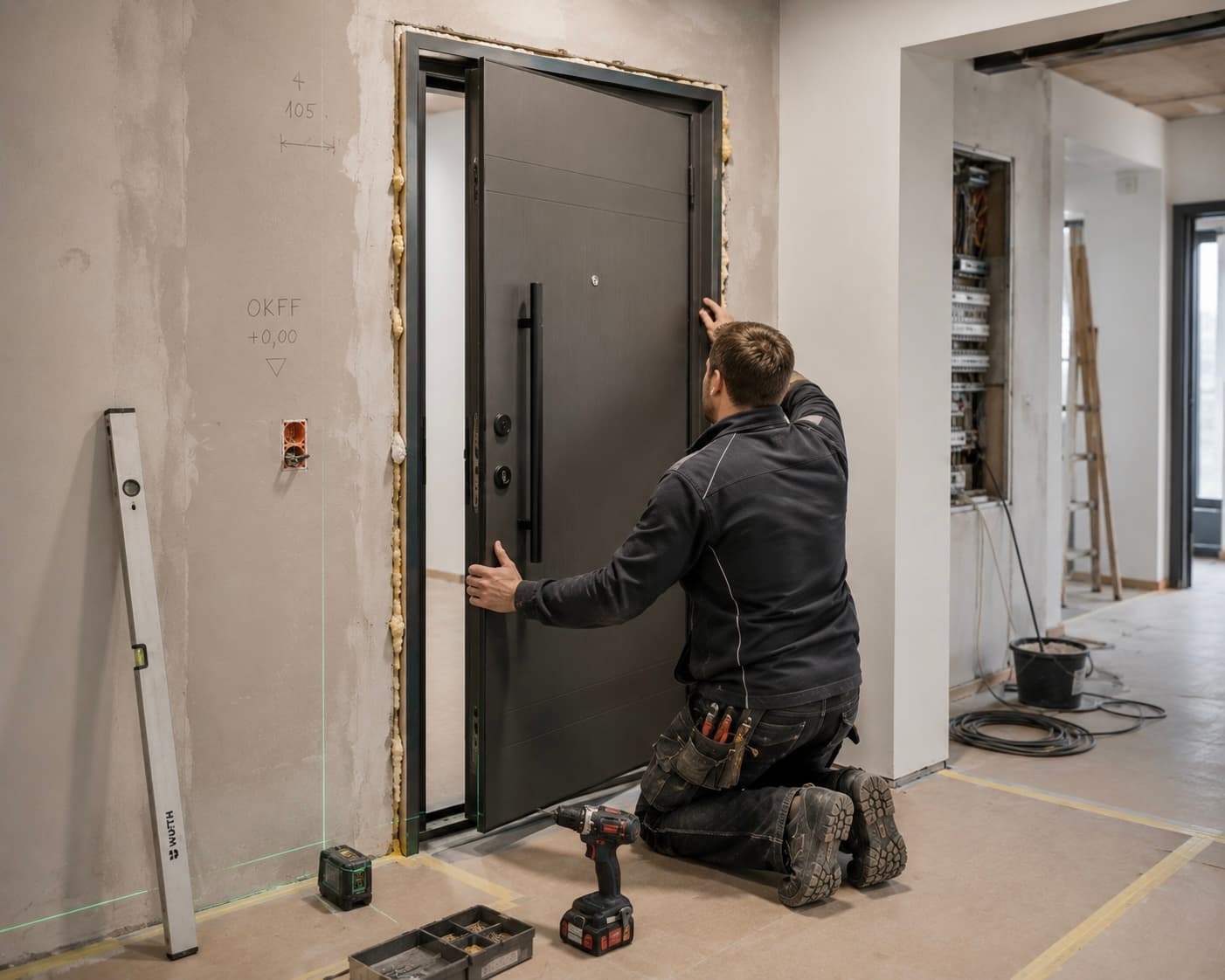 Einbau von Wohnungseingangstüren